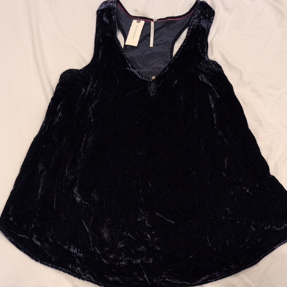 Anthropologie Midnight Velvet Tank Top